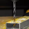 Сверло спиральное по металлу Denzel 9 x 125мм, Р6М5, Golden Tip, многогранная заточка, 718284 купить в Надыме
