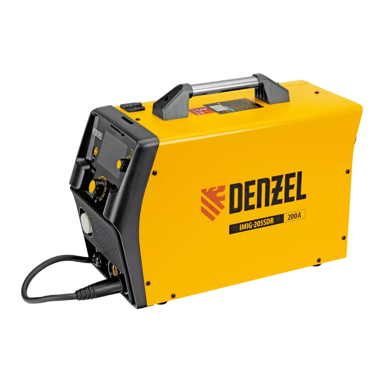 Аппарат инвертор. полуавтомат. cварки Denzel IMIG-205SDR, 200 А, ПВ 60%, катушка 5 кг купить в Надыме
