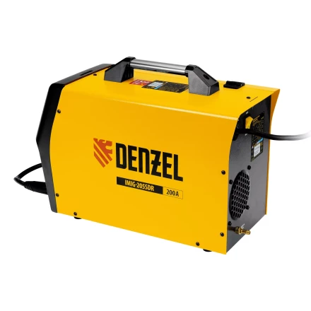 Аппарат инвертор. полуавтомат. cварки Denzel IMIG-205SDR, 200 А, ПВ 60%, катушка 5 кг купить в Надыме