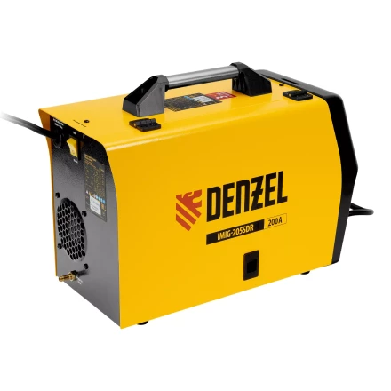 Аппарат инвертор. полуавтомат. cварки Denzel IMIG-205SDR, 200 А, ПВ 60%, катушка 5 кг купить в Надыме