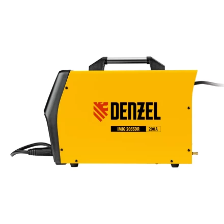 Аппарат инвертор. полуавтомат. cварки Denzel IMIG-205SDR, 200 А, ПВ 60%, катушка 5 кг купить в Надыме