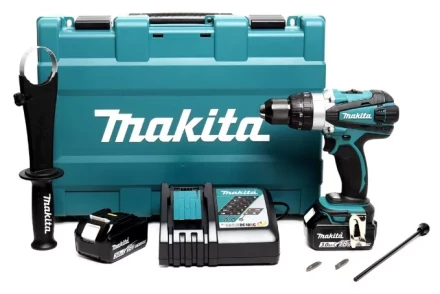Аккумуляторная ударная дрель-шуруповерт Makita DHP458RFE купить в Надыме