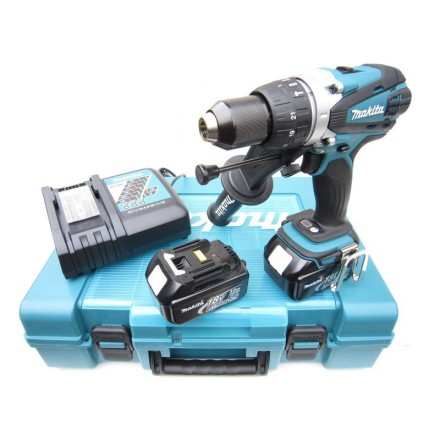 Аккумуляторная ударная дрель-шуруповерт Makita DHP458RFE купить в Надыме