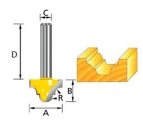 Фреза пазовая фасонная (классическая) , Makita D-11069 купить в Надыме