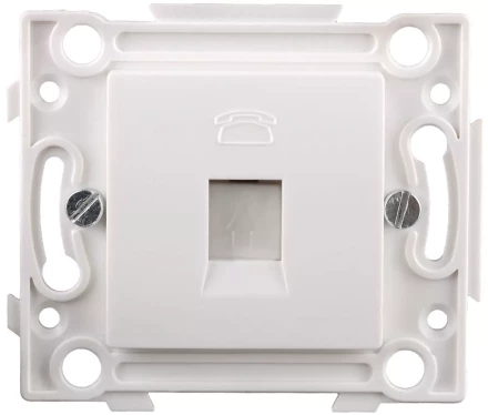 Розетка СВЕТОЗАР телефонная, 1 гнездо SV-55245-1 купить в Надыме