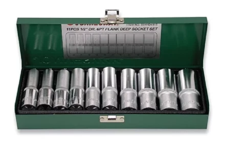 Набор головок торцевых глубоких 1/2"DR 10-24мм 11предметов Jonnesway S04HD411S 47243 купить в Надыме