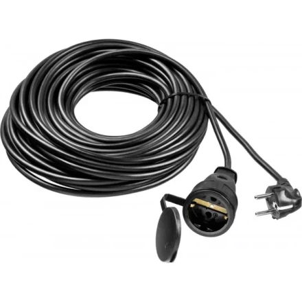 Удлинитель-шнур "ПВС 315-Ш", 20 м, 3500 Вт, 1 гнездо, IP44, ПВС 3х1,5 мм2, ЗУБР 55020-20 купить в Надыме