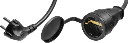 Удлинитель-шнур "ПВС 315-Ш", 20 м, 3500 Вт, 1 гнездо, IP44, ПВС 3х1,5 мм2, ЗУБР 55020-20 купить в Надыме