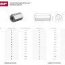 Гайка DIN 6334 переходная, M6, 5 шт, оцинкованная, ЗУБР 303756-06 купить в Надыме
