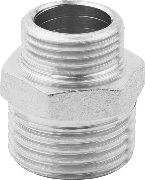 Бочонок ЗУБР "ЭКСПЕРТ" переходной, никелированная латунь, 1/2"-3/8" 51243-1/2-3/8 купить в Надыме