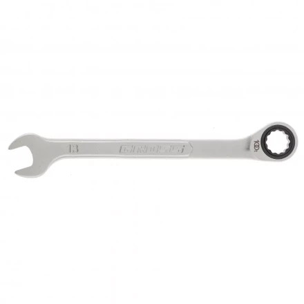 Ключ комбинированный трещоточный 13 мм количество зубьев 100 Gross 14851 купить в Надыме