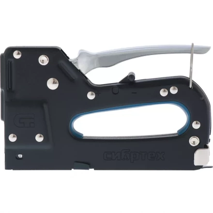 Степлер мебельный металлический регулируемый тип скобы 53, 4-14 мм СИБРТЕХ 40101 купить в Надыме