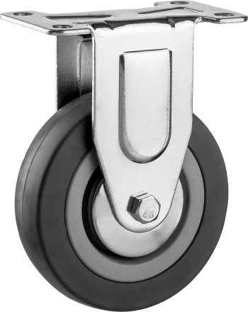 Колеса неповоротные из литой резины с полипропиленовым диском серия МАСТЕР купить в Надыме