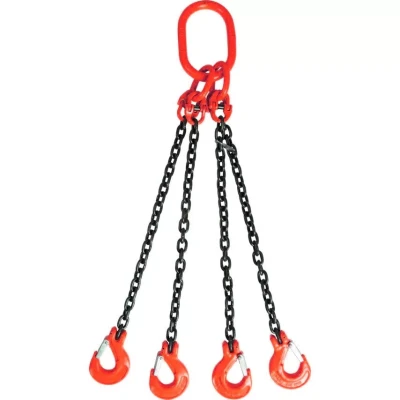 Строп цепной TOR 4СЦ г/п 4,25 т 5,0 м с самозакрывающимися крюками 1018375