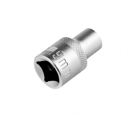 Головка торцевая 9 мм двенадцатигранная CrV под квадрат 1/2 хромированная Stels 13649 купить в Надыме