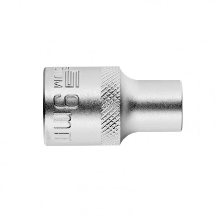 Головка торцевая 9 мм двенадцатигранная CrV под квадрат 1/2 хромированная Stels 13649 купить в Надыме