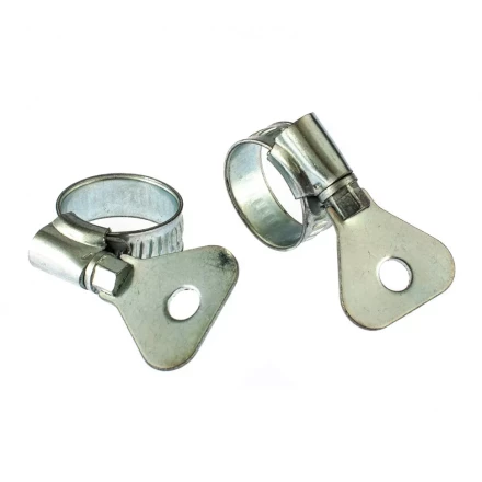 Хомуты металлические червячные 12-20 мм ширина 10 мм W1 с металлическим ключом 2 шт Сибртех 476497 купить в Надыме