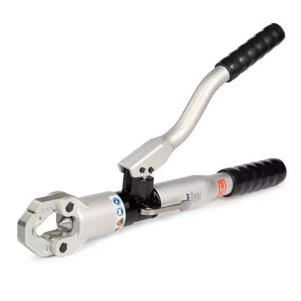 Пресс гидравлический ручной безматричный КВТ ПГРс-240 БМА из алюминиевого сплава с механизмом АСД для опрессовки наконечников до 240 мм2 (101937) купить в Надыме