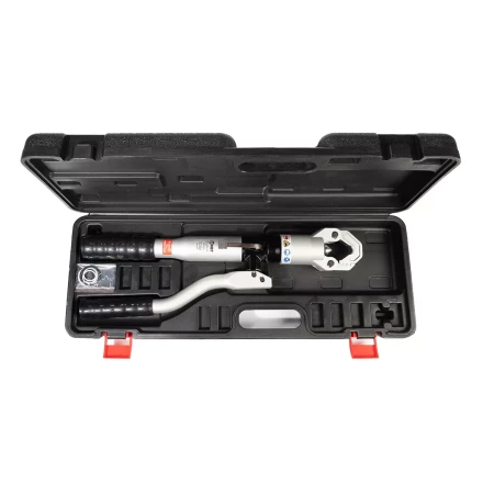 Пресс гидравлический ручной безматричный КВТ ПГРс-240 БМА из алюминиевого сплава с механизмом АСД для опрессовки наконечников до 240 мм2 (101937) купить в Надыме