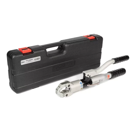 Пресс гидравлический ручной безматричный КВТ ПГРс-240 БМА из алюминиевого сплава с механизмом АСД для опрессовки наконечников до 240 мм2 (101937) купить в Надыме