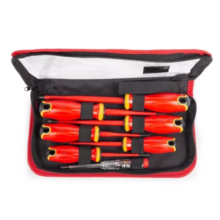 Набор диэлектрических отверток КВТ SLIM VDE НИО-2207 сталь S2, профиль SL, PZ, 7 шт. (88933) купить в Надыме