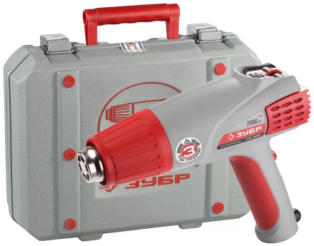 Фен ЗУБР, электр регулировка t, 3 режима работы, керам изолятор, кейс с насад, 2000Вт ЗТФ-2000К купить в Надыме