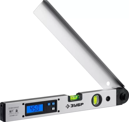 ЗУБР 400 мм, 0 - 230°, ±0,5°, угломер электронный, Профессионал (34288) купить в Надыме