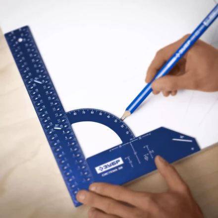 ЗУБР Система-32, разметочный мебельный угольник, Профессионал (34398-30) купить в Надыме