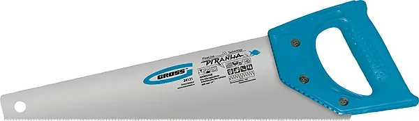Ножовка для работы с ламинатом "PIRANHA",360 мм,15-16 TPI,зуб-2D,каленый зуб,пласт.рук-ка GROSS 24121 купить в Надыме