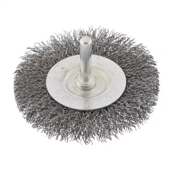 Щетка для дрели 75 мм плоская со шпилькой витая проволока  СИБРТЕХ 744487 купить в Надыме