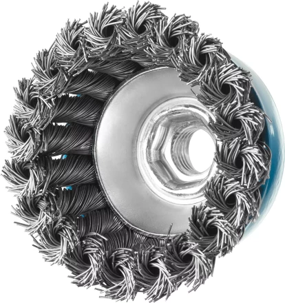 ЗУБР "ПРОФЕССИОНАЛ". Щетка чашечная для УШМ, плетеные пучки стальной проволоки 0,5мм, 65ммхМ14 35275-065_z02 купить в Надыме