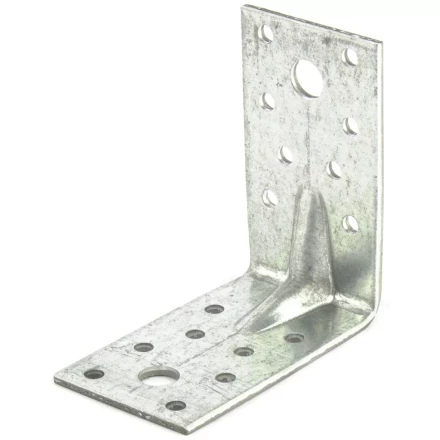 Крепежный уголок усиленный 2,5мм KUU 70x70x40 мм Россия Сибртех 464093 купить в Надыме