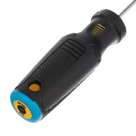 Отвертка SL3х100 мм, CrV, трехкомпонентная рукоятка Denzel 12190 купить в Надыме