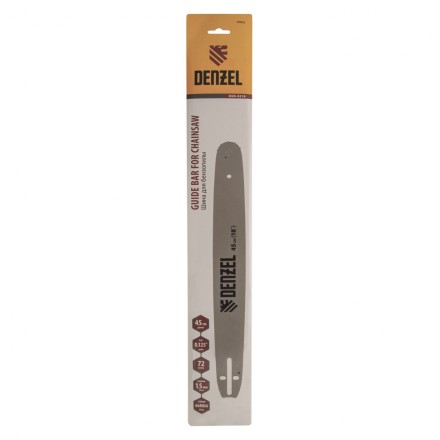Шина для бензопилы Denzel DGS-5218, длина 45 см (18&quot;), шаг 0.325&quot;, паз 1.5 мм, 72 звена, 59802 купить в Надыме