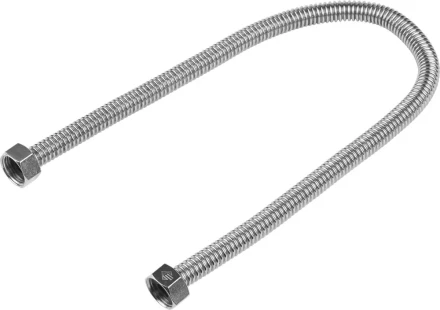 Подводка ЗУБР "ЭКСПЕРТ" сильфонная из нержавеющей стали, для воды, г/г (гайка-гайка), 1/2", 0,5м 51011-G/G-050 купить в Надыме