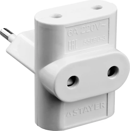 Разветвитель электрический MAXElectro, STAYER 55090-3, 3 гнезда, 6А/220В 55090-3 купить в Надыме