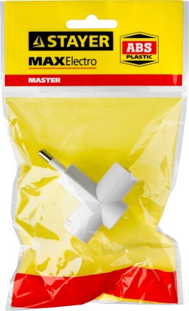 Разветвитель электрический MAXElectro, STAYER 55090-3, 3 гнезда, 6А/220В 55090-3 купить в Надыме