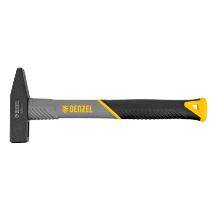 Молоток слесарный, 400 г Denzel, кованый, фибергласовая рукоятка c TPR покрытием 10484 купить в Надыме