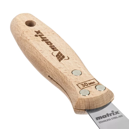 Шпательная лопатка из нержавеющей стали, 30 мм, буковая рукоятка, EFP Matrix 85608 купить в Надыме