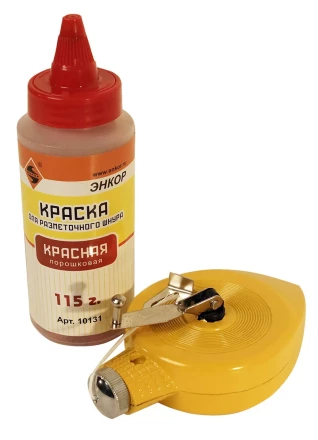 Набор разметочный металлический корпус 30 м краска красная Энкор 10126 купить в Надыме