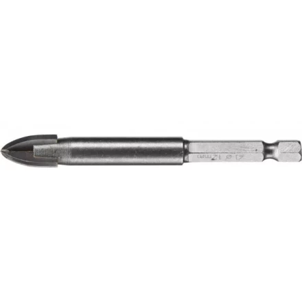 Сверло по кафелю, керамике, стеклу, с четырьмя режущими лезвиями, шестигранный хвостовик, 12 мм, STAYER "PROFESSIONAL" 2985-12 2985-12_z01 купить в Надыме