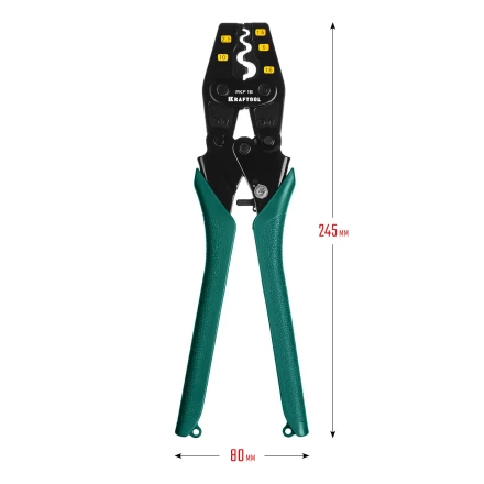 Пресс-клещи PKF-16 усиленные, для неизолированных медных наконечников и гильз 45466 купить в Надыме