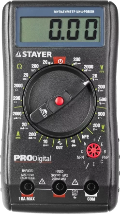 Мультиметр STAYER "PROFESSIONAL" PRODigital цифровой 45310 купить в Надыме