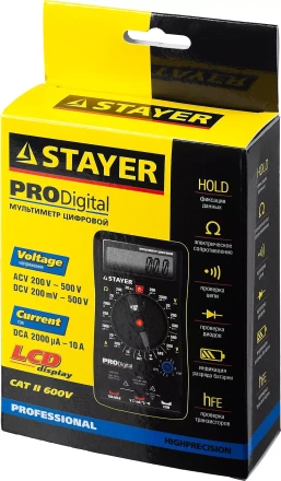 Мультиметр STAYER "PROFESSIONAL" PRODigital цифровой 45310 купить в Надыме