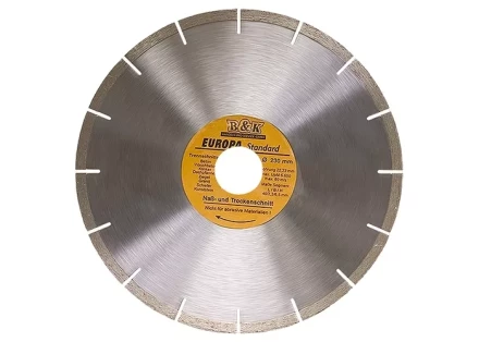 Диск алмазный отрезной сегментный 125 х 22,2 мм сухая резка EUROPA Standard SPARTA 73163 купить в Надыме