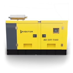 Дизельный генератор Vektor AD-20Y-T400 в шумозащитном кожухе с АВР