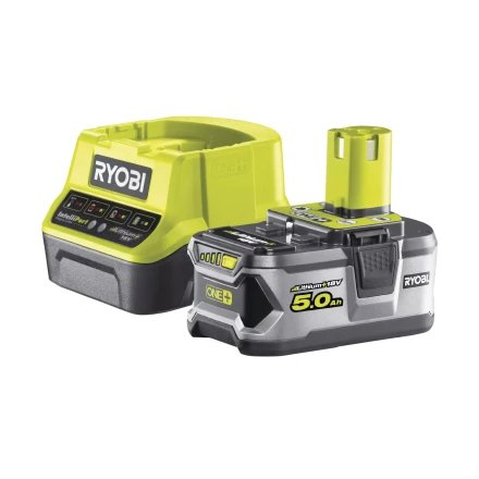 Ryobi ONE Li-Ion аккумулятор 5.0Aч  зарядное устройство RC18120, RC18120-150 купить в Надыме