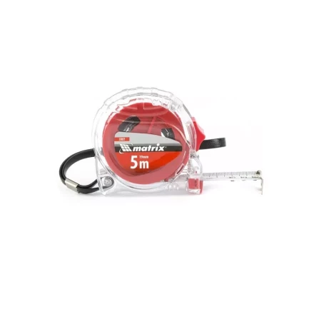 Рулетка Crystal 5 м х 19 мм корпус из поликарбоната Matrix 31072 купить в Надыме