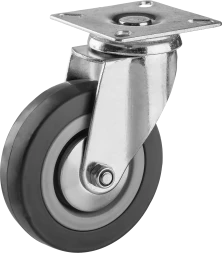 Колеса поворотные из литой резины с полипропиленовым диском серия МАСТЕР