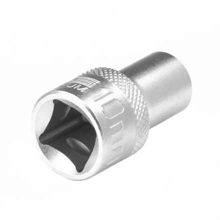 Головка торцевая 10 мм двенадцатигранная CrV под квадрат 1/2 хромированная Stels 13651 купить в Надыме